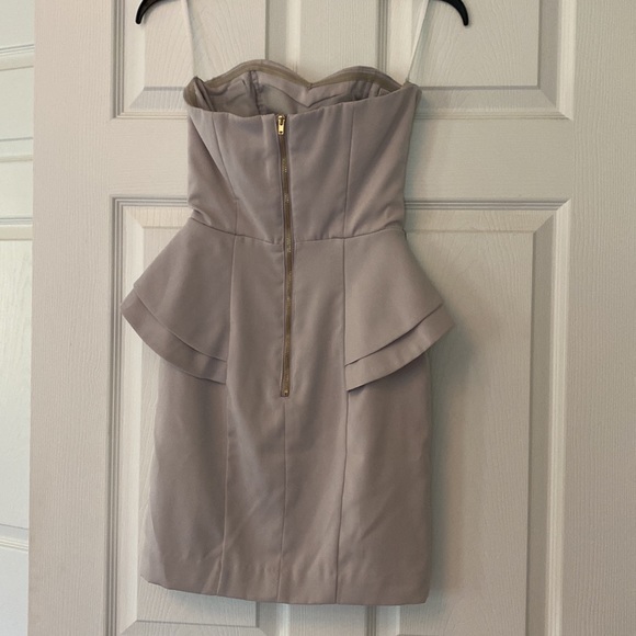 Womens size 2 H&M gray strapless dress - Picture 7 of 10